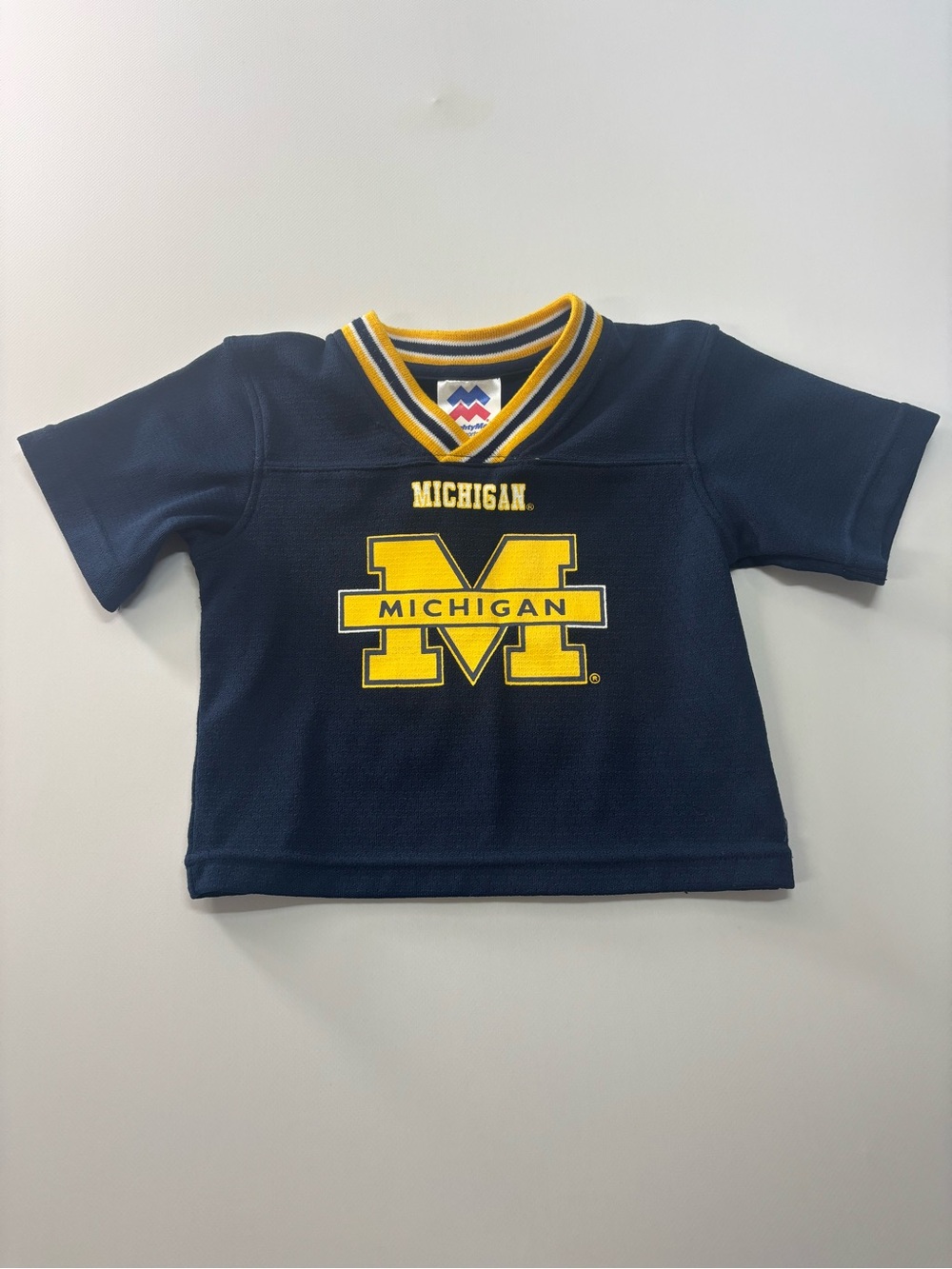 University Of Michigan Football Might Mac Sports Jersey Baby Size 12M VTG